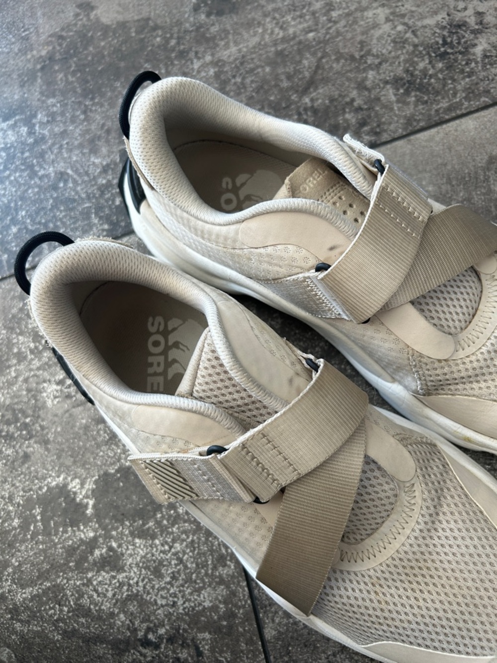 Sorel Neutral Beige Slip-On Athletic Sneakers with Strap - Picture 6 of 6